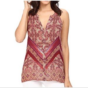 SANCTUARY BORDER PRINT TOP ~